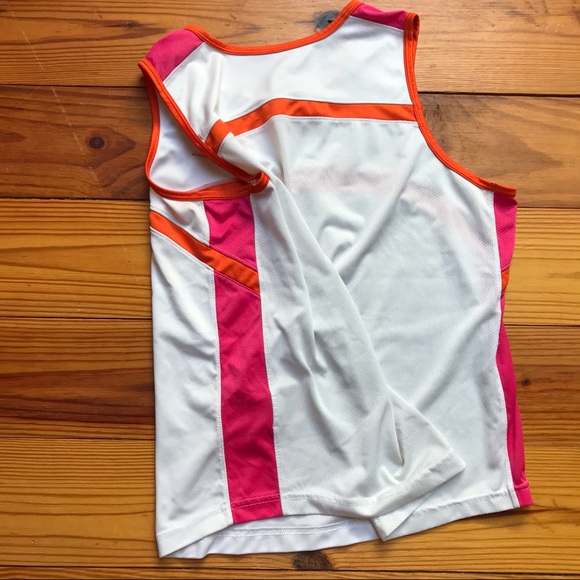 Nike White Pink Orange Work Out Top, EUC, L - Picture 10 of 11
